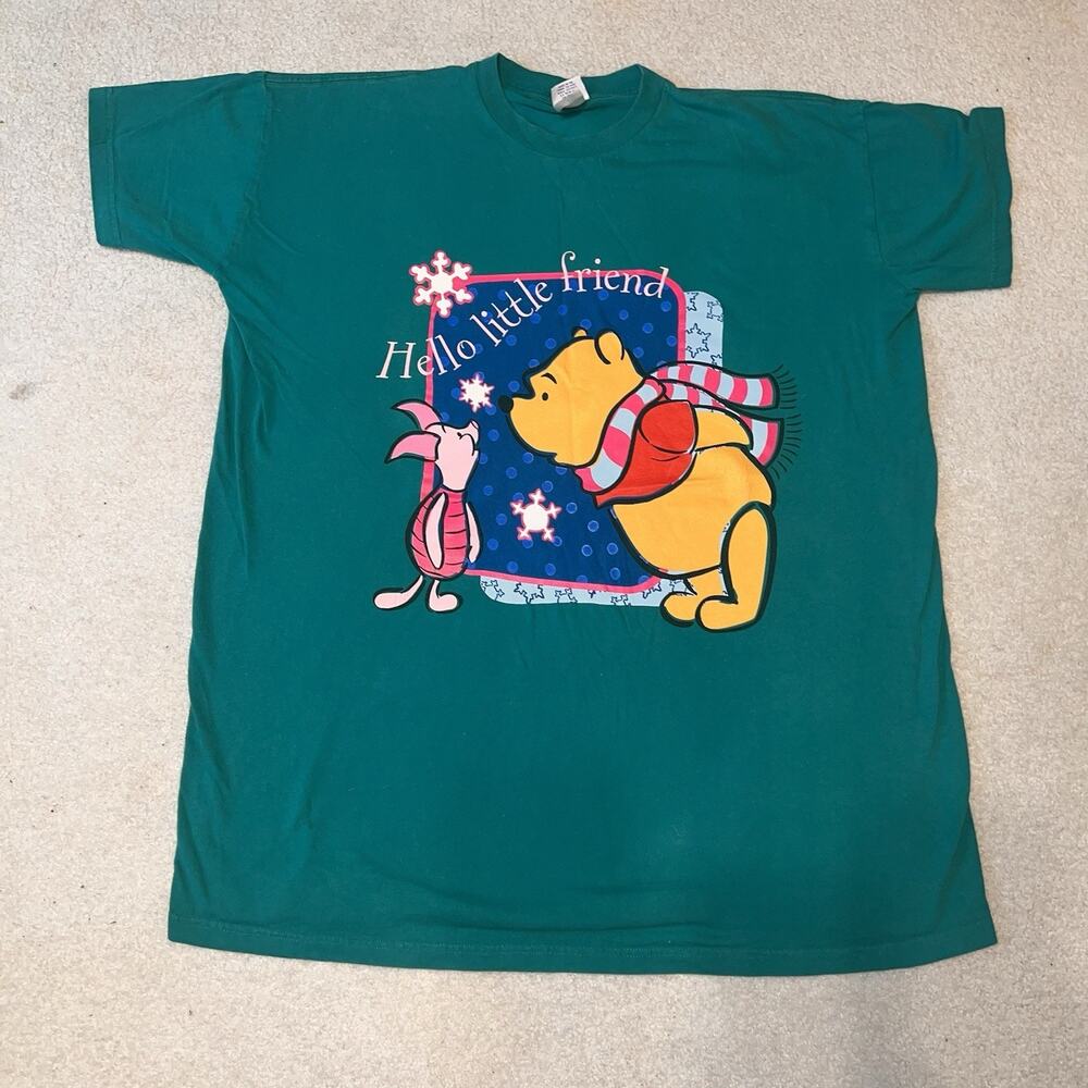 Vintage Disney Winnie The Pooh Piglet Hello Little Friend T Shirt Plus Size
